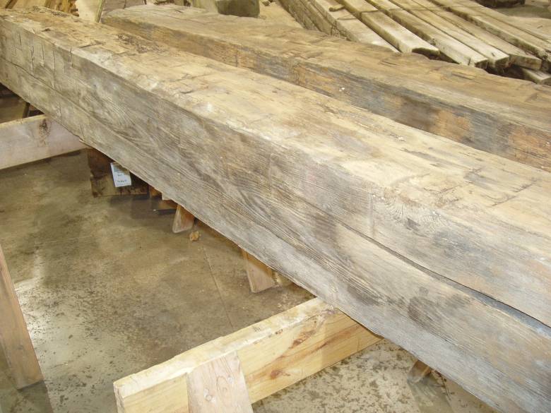 Hand Hewn Mantel for Approval / 8x10x85